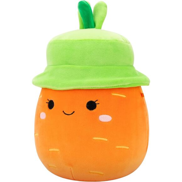 Squishmallows Original Caroleena The Orange Carrot with Bucket Hat 12" Plush - Picture 8 of 9